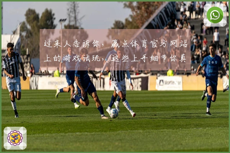 过来人告诉你，赢点体育官方网站上的游戏试玩，这些上手细节你真的要注意了